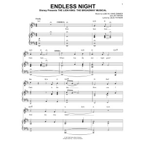 Endless Night (from The Lion King: Broadway Musical)